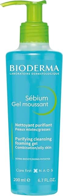 BIODERMA Sébium Gel Moussant Purifying Face Wash for Oily Skin 200ml product packaging