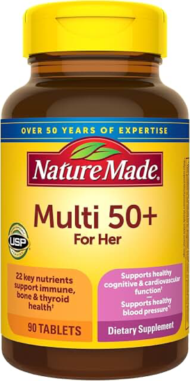 Nature Made Multi For Her 50+ — 90 Tablets, Pack of 3 product photograph
