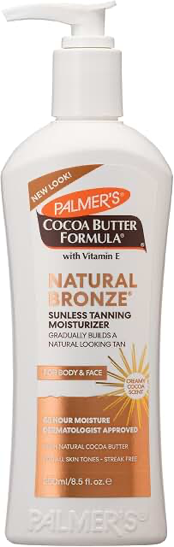 Palmer’s Natural Bronze Gradual Tanning Moisturiser 250 ml product packaging