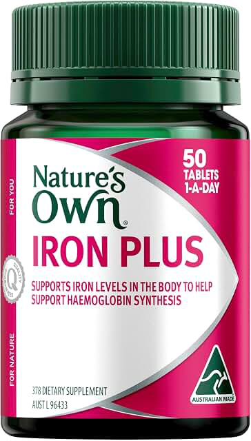 Nature’s Own Iron Plus with Folic Acid & Vitamins C, B6 & B12 product photograph