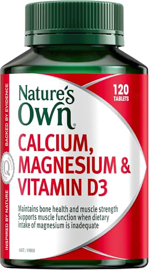Nature’s Own Calcium, Magnesium & Vitamin D — 120 Tablets product photograph
