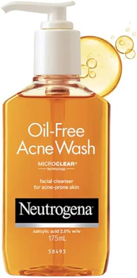 Neutrogena Oil-Free Acne Face Wash 175ml product photograph