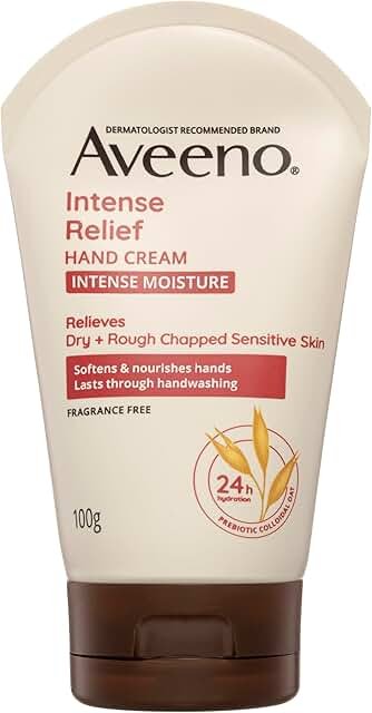 Aveeno Intense Relief Hand Cream 100g product packaging