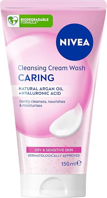 NIVEA Caring Cleansing Cream Face Wash 150ml product packaging