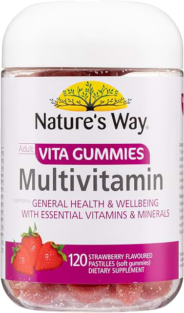 Nature’s Way Adult Vita Gummies Multivitamin — 120 Strawberry Pastilles product photograph
