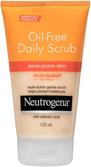 Neutrogena Oil-Free Acne Wash Face Scrub 125ml product photograph