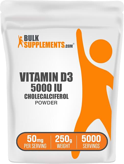 BulkSupplements Vitamin D3 5,000 IU Powder — 250 g product photograph