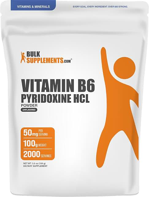 BulkSupplements Vitamin B6 Pyridoxine HCl Powder product photograph