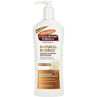 Palmer’s Natural Bronze Gradual Tanning Moisturiser 400 ml product packaging