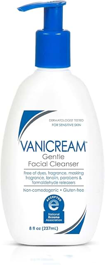 Vanicream Gentle Facial Cleanser 8fl oz product packaging