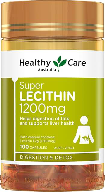 Healthy Care Super Lecithin 1200mg 100 Capsules product photograph