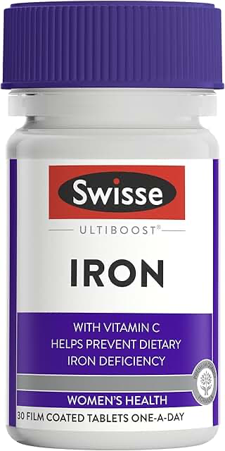 Swisse Ultiboost Iron with Vitamin C 30 Tablets product photograph