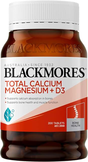 Blackmores Total Calcium Magnesium + D3 200 Tablets product photograph