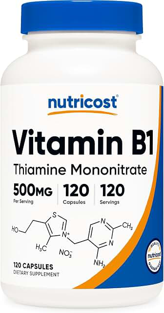 Nutricost Vitamin B1 500 mg — 120 Capsules product photograph