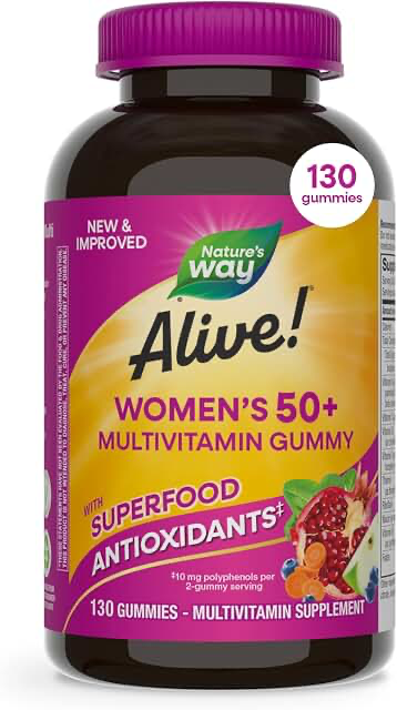 Nature’s Way Alive! Women’s 50+ Gummy Multivitamin product photograph