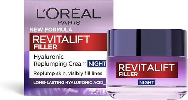 L’Oréal Paris Revitalift Filler Night Cream 50ml product packaging