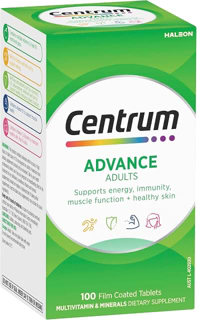 Centrum Advance Adults Multivitamin 100 Tablets product photograph