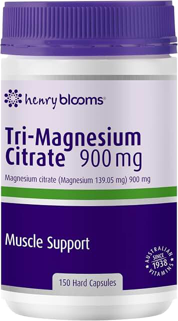 Henry Blooms Tri-Magnesium Citrate 900mg Capsules product photograph