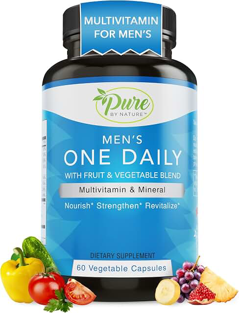 Pure By Nature Men’s One Daily Multivitamin — 60 Count product photograph