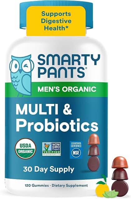 SmartyPants Organic Men’s Multi & Probiotics Gummies product photograph