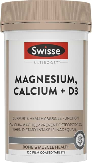 Swisse Ultiboost Magnesium, Calcium + Vitamin D — 120 Tablets product photograph