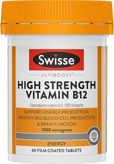Swisse Ultiboost High Strength Vitamin B12 60 Tablets product photograph