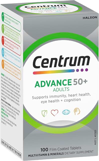 Centrum Advance 50+ Adults Multivitamin — 100 Tablets product photograph