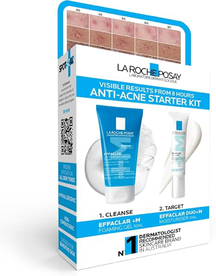 La Roche-Posay Anti-Acne Starter Kit Effaclar+M 50ml and Duo+M 15ml product photograph