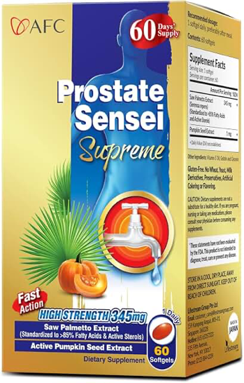 AFC Japan Prostate Sensei Supreme Softgels product photograph