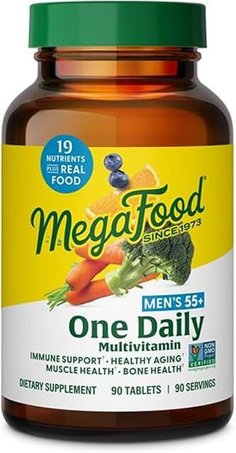 MegaFood Men’s 55+ One Daily Multivitamin — 90 Tablets product photograph