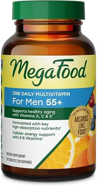 MegaFood Men’s 55+ One Daily Multivitamin — 60 Tablets product photograph