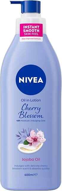 NIVEA Oil-Infused Body Lotion With Cherry Blossom & Jojoba Oil 400ml product packaging