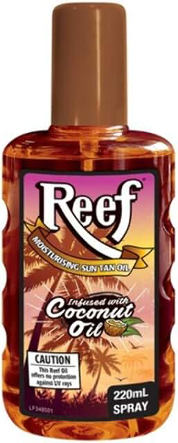 Reef Moisturising Sun Tan Oil Spray No SPF 220ml product packaging