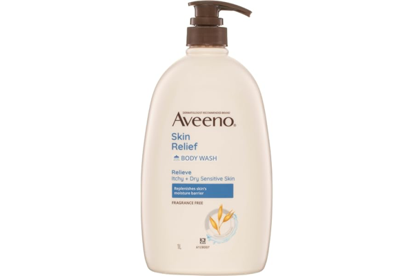Aveeno Skin Relief Body Wash 1L product packaging