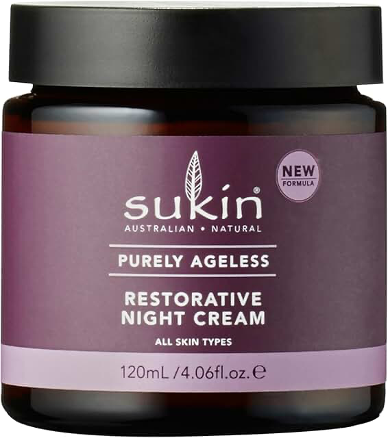 SUKIN Purely Ageless Restorative Night Cream 120ml product packaging