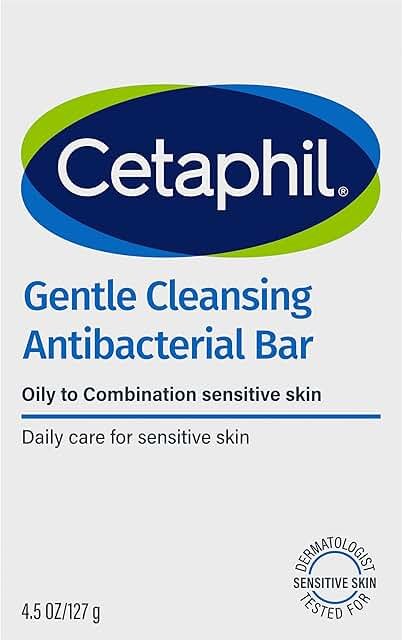 Cetaphil Gentle Cleansing Antibacterial Bar 127g product packaging