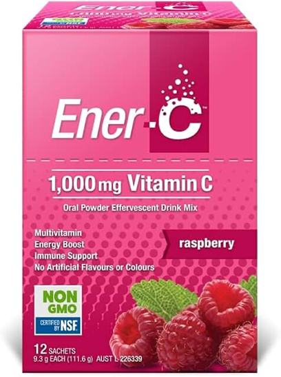 Ener-C Multivitamin Drink Mix — Raspberry, 12 Sachets product photograph