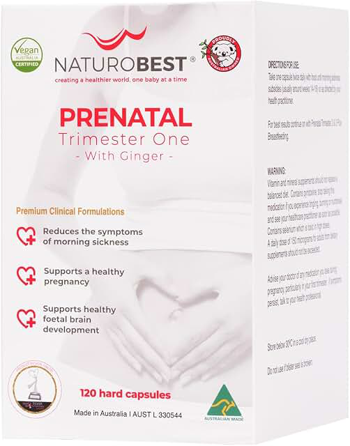 Naturobest Prenatal Trimester One with Ginger 120 Capsules product photograph