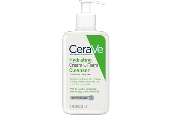CeraVe Hydrating Cream-to-Foam Cleanser 236ml product packaging