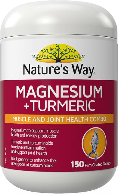 Nature’s Way Magnesium + Turmeric — 150 Tablets product photograph