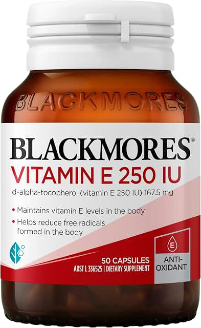 Blackmores Vitamin E 250IU 50 Capsules product photograph