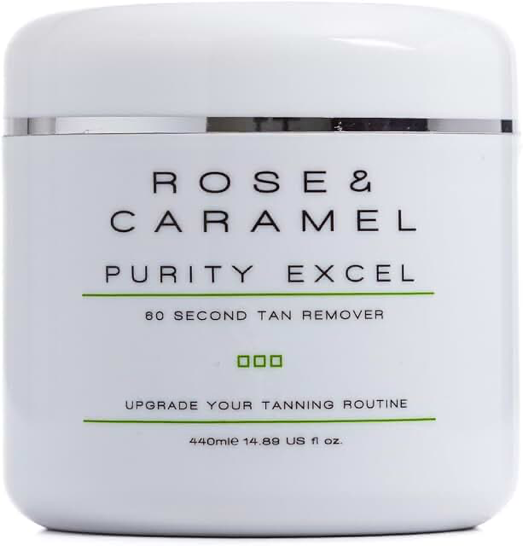 Rose & Caramel Purity Excel Express 60 Second Tan Remover 440ml product packaging
