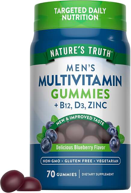 Nature’s Truth Men’s Multivitamin Gummies — Blueberry, 70 Count product photograph