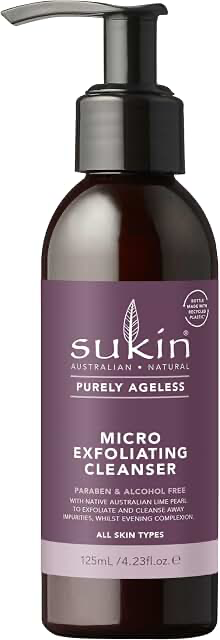 SUKIN Purely Ageless Micro-Exfoliating Cleanser product packaging