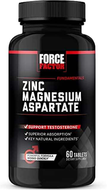 Force Factor Zinc Magnesium Aspartate — 60 Tablets product photograph