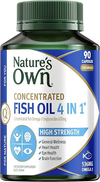Nature's Own 4 in 1 Concentrated Fish Oil 90 Capsules product photograph