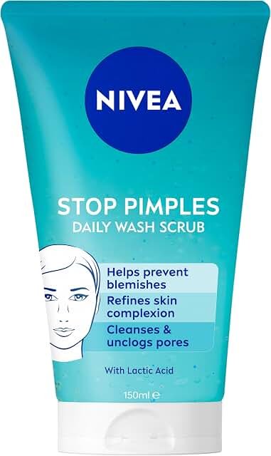 NIVEA Stop Pimples Daily Face Wash & Scrub 150ml product packaging