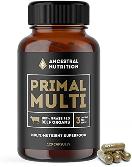 Ancient Nutrition Primal Multi Grass-Fed Beef Organs Capsules product photograph