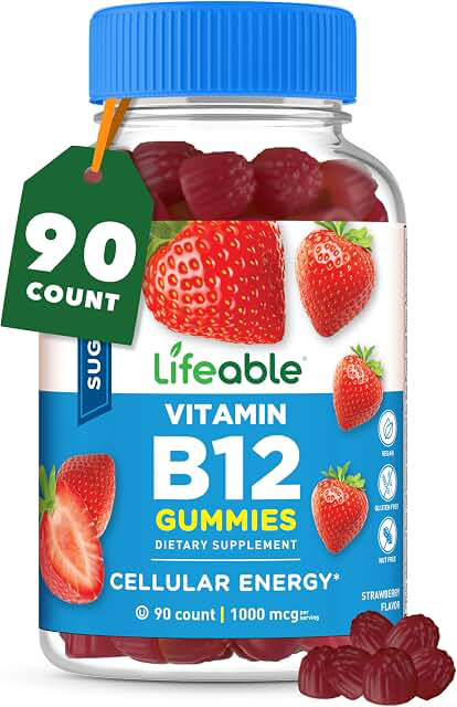 Lifeable Sugar Free Vitamin B12 1,000 mcg Gummies — 90 Count product photograph