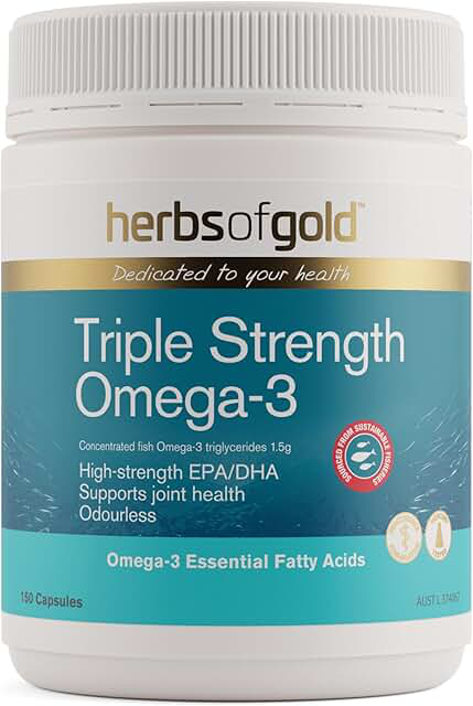 Herbs of Gold Omega-3 Triple Strength 150 Capsules product photograph